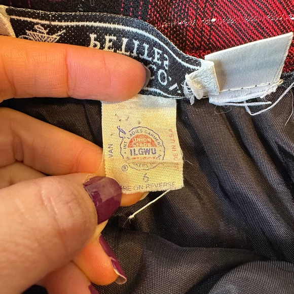 Vintage Evan Picone Petites Plaid Midi Skirt Sz 6 Union Made in USA - Picture 5 of 11